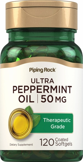 Ultra Peppermint Oil (Enteric Coated), 50 mg, 120 Coated Softgels