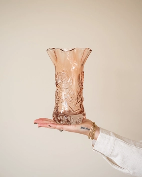 Vase Pink Glass