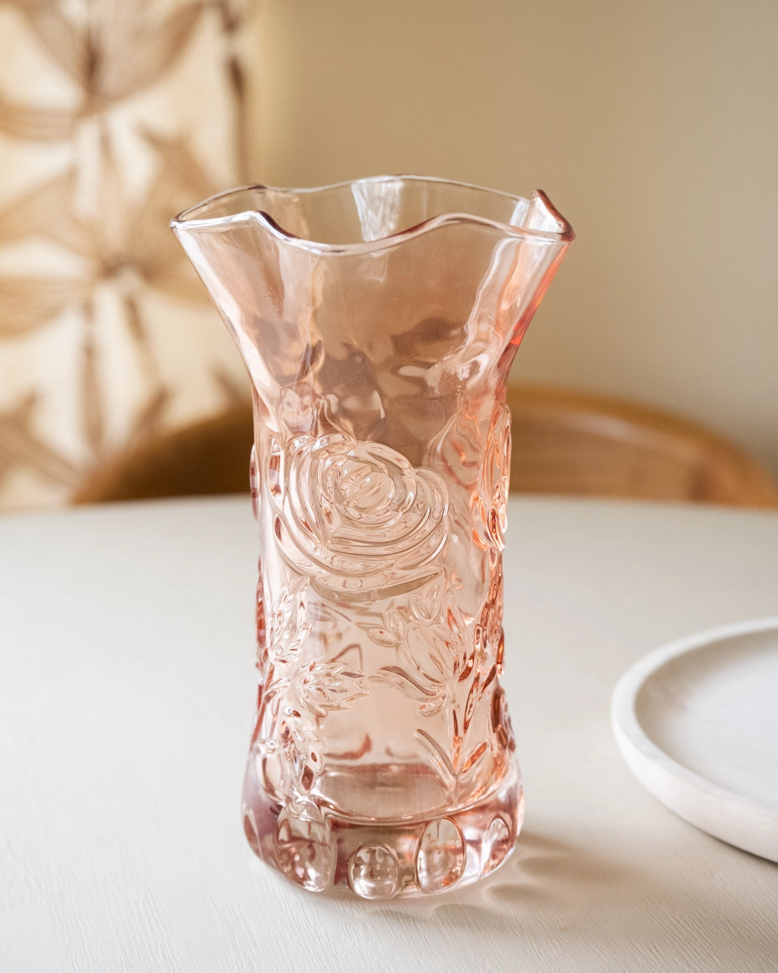 Vase Pink Glass