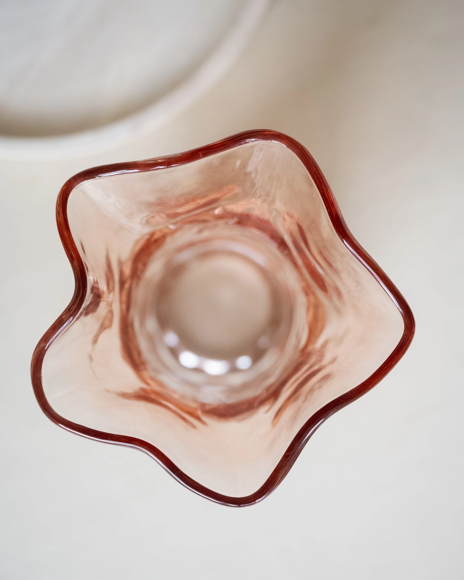 Vase Pink Glass