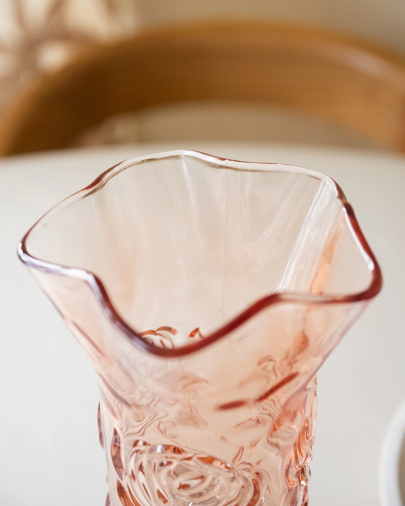 Vase Pink Glass