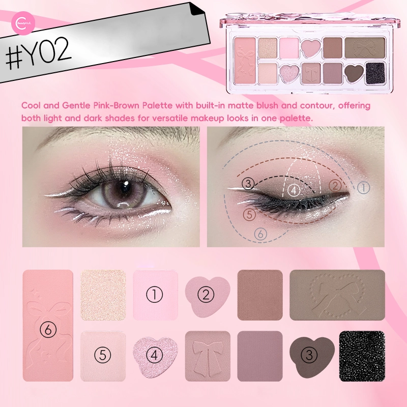 VEECCI Ribbon Fantasy 11-Color Eyeshadow Palette