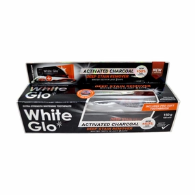 White Glo Extra Strength Whitening Toothpaste Activated Charcoal 150g