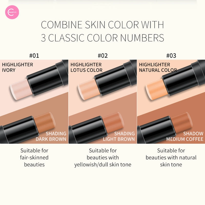 YANQINA Dual-Ended Highlighter & Contour Stick